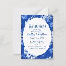 Blue Hydrangeas Enregistrer la carte Date