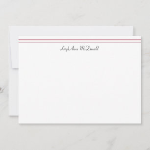 De Correspondance Bunny et coeurs personnalisés Carte stationnaire