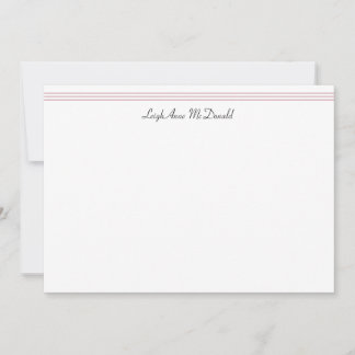 De Correspondance Bunny et coeurs personnalisés Carte stationnaire