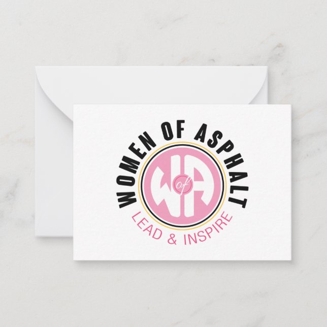 De Correspondance Carte à notes pour femmes d'asphalte (Devant)