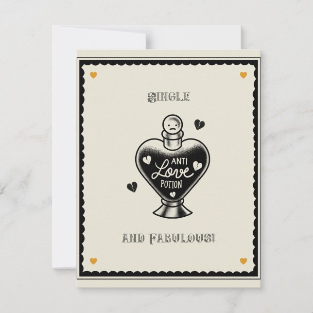 De Correspondance Carte anti-amour simple et fabuleuse (Devant)
