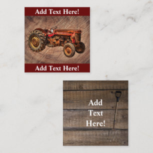 De Correspondance Carte Antique Rouge Tracteur Note
