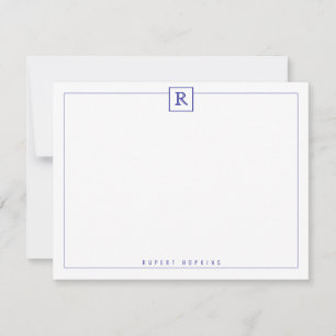 De Correspondance Carte Bleu carré Bordure