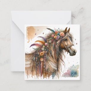 De Correspondance Carte Boho Horloge Aquarelle