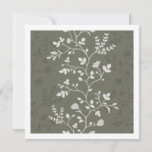 De Correspondance Carte botanique minimaliste aux fleurs sinueuses o