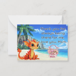 De Correspondance Carte dragon pour maman.