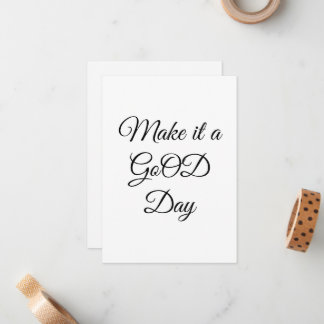 De Correspondance Carte GoOD Flat Note