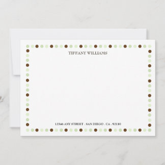 De Correspondance Carte Joy Green Note