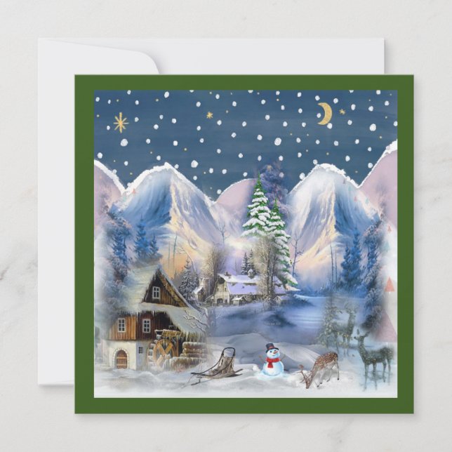 De Correspondance Carte Joyeuse Christmas Flat (Devant)