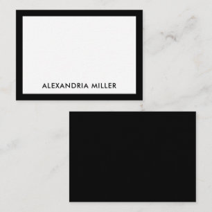 De Correspondance Carte Noir Blanc Type Simple