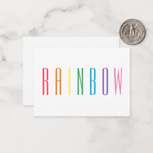 De Correspondance Carte plat RAINBOUR 3,5x2,5
