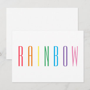 De Correspondance Carte plat RAINBOW 4,5x6,25