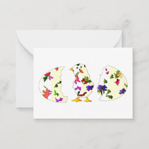 De Correspondance Carte plate Easter poussin qui éclot