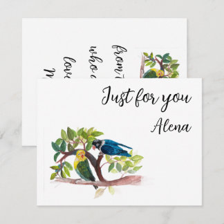 De Correspondance Carte plate Love birds