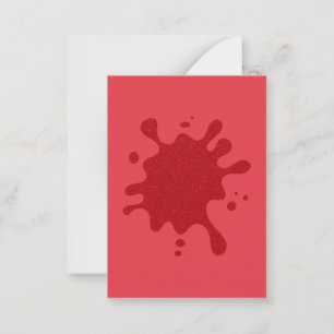 De Correspondance Carte plate personnalisée Tomato Red Splat