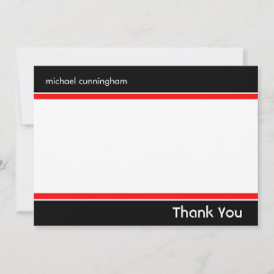 De Correspondance Carte pour notes plat avec nom