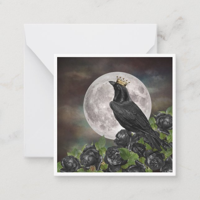 De Correspondance Carte pour notes Raven Moon (Devant)