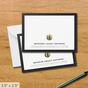 De Correspondance Carte professionnelle Gold Logo Business Note