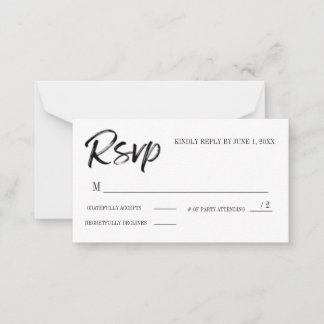 De Correspondance Carte RSVP avec # Participation ajoutée