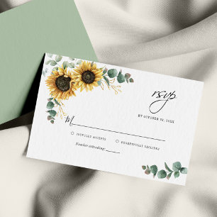 De Correspondance Carte RSVP florale Eucalyptus Budget