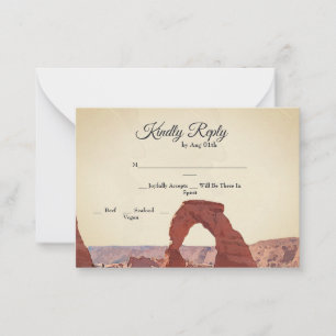 De Correspondance Carte RSVP Utah Moab Arches Park