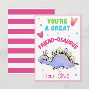 De Correspondance Carte Saint Dinosaur Valentine pour enfant Ami-Osa