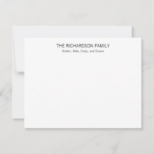De Correspondance Carte simple Noir et Blanc