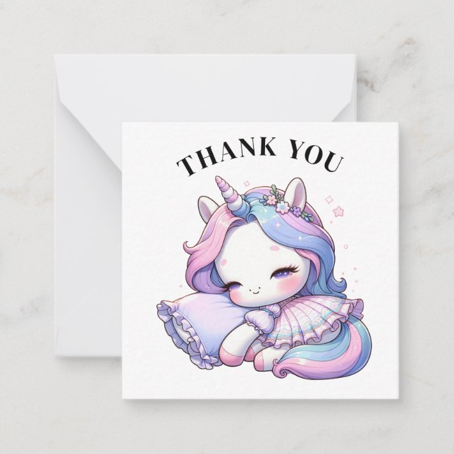 De Correspondance Carte Unicorn Merci (Devant)