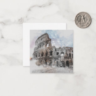 De Correspondance Carte vintage Rome Colosseum Note - Italie Voyage