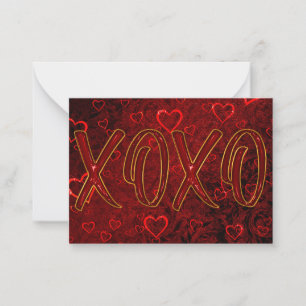 De Correspondance Carte XOXO Valentine's Day Note Card