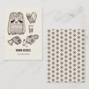 De Correspondance Chaleureux Vacances Essentials Mini Carte Note