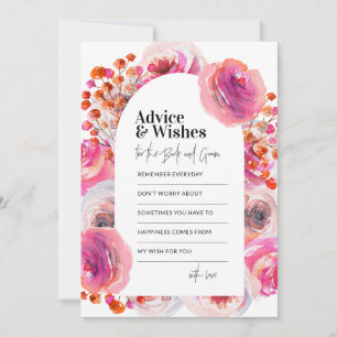 De Correspondance Conseil & souhaits Carte Rose Floral Arch Design