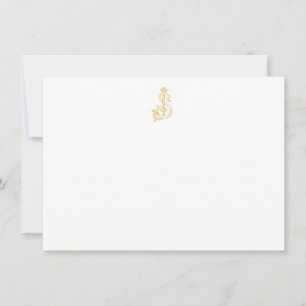 De Correspondance COULEURS ÉDITABLES SJ Monogram JS Monogram Carte p