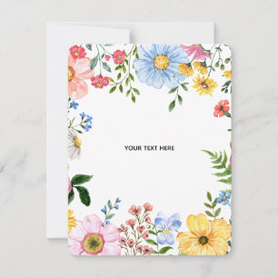 De Correspondance Créez votre propre carte plate florale