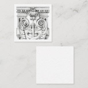 De Correspondance DÉTAILS Carte plate carrée 2,5"