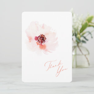 De Correspondance Elégante carte Mariage Merci Floral Aquarelle