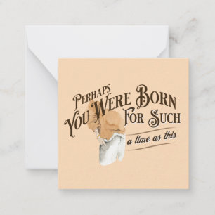 De Correspondance Esther Bible Verse Feminine Carte pour notes