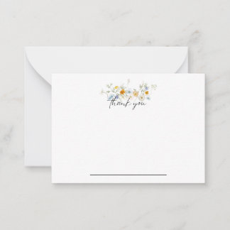 De Correspondance Été Floral Carte pour notes Merci