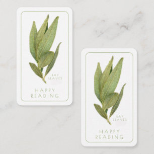 De Correspondance FRESH BAY FEUILLE Signet - Carte 3.5x2 + Texte