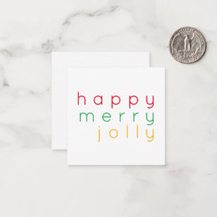 De Correspondance HEUREUSE JOLLY JOLLY 2.5x2.5 Carte plate