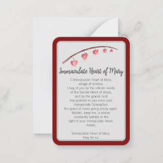 De Correspondance "Je vous ai prié aujourd'hui" Immaculé Carte pour