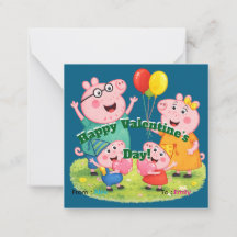 Jolie Saint-Valentin en famille, carte personnalis