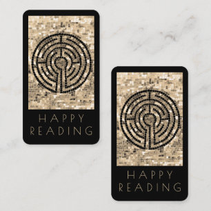 De Correspondance LABYRINTH V Signet - Carte 3,5x2 + Texte / Noir