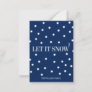 De Correspondance Laisser neiger Noël Mini Carte Note