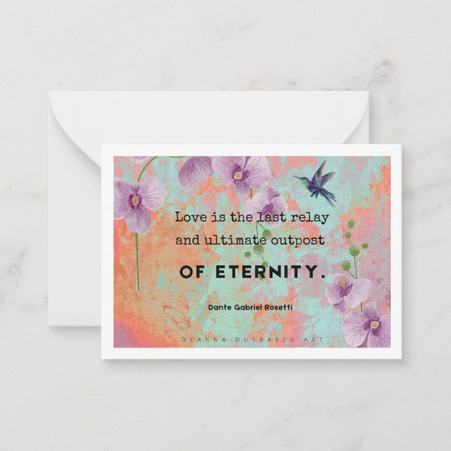 De Correspondance L'amour est une carte d'art (Devant)