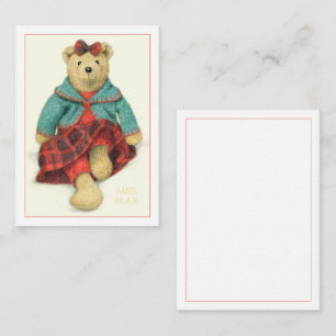 De Correspondance MME. OURS 3.5x2.5 Carte Plate