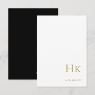 De Correspondance Monogramme Social Carte pour notes Professionnel B