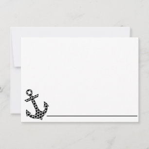 De Correspondance Note Ancre carte