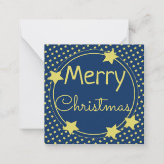 De Correspondance Papier Bleu Noël Carte Plat Avec Étoiles