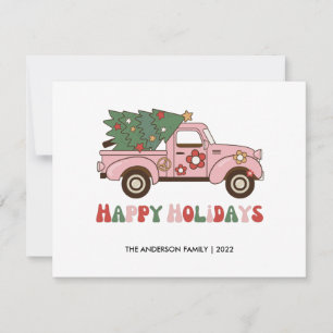 De Correspondance Retro Camion Joyeux Noël Carte